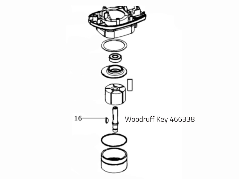 Ključ Woodruff 466338