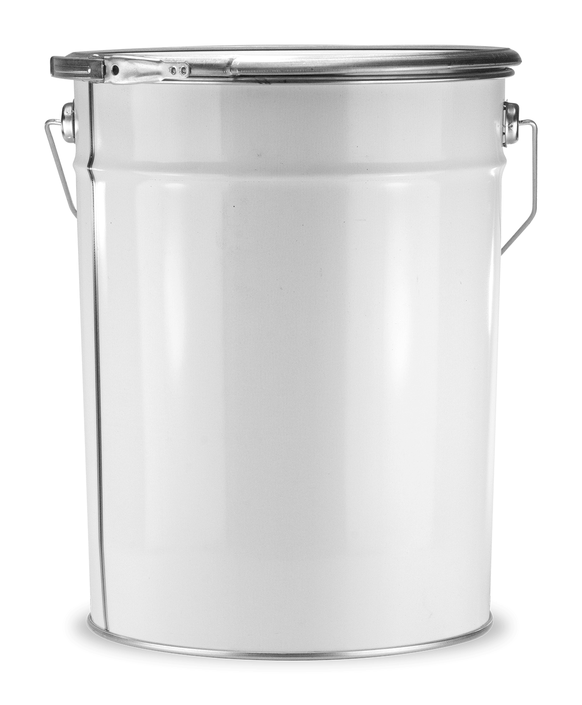 Tin Bucket 20 L White / Glossy