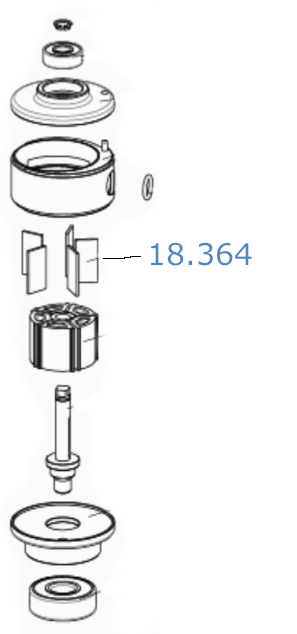 Set 10 Vanes Skorpio III