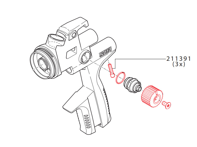 Zaključna Vijak Za Zračni Mikrometar