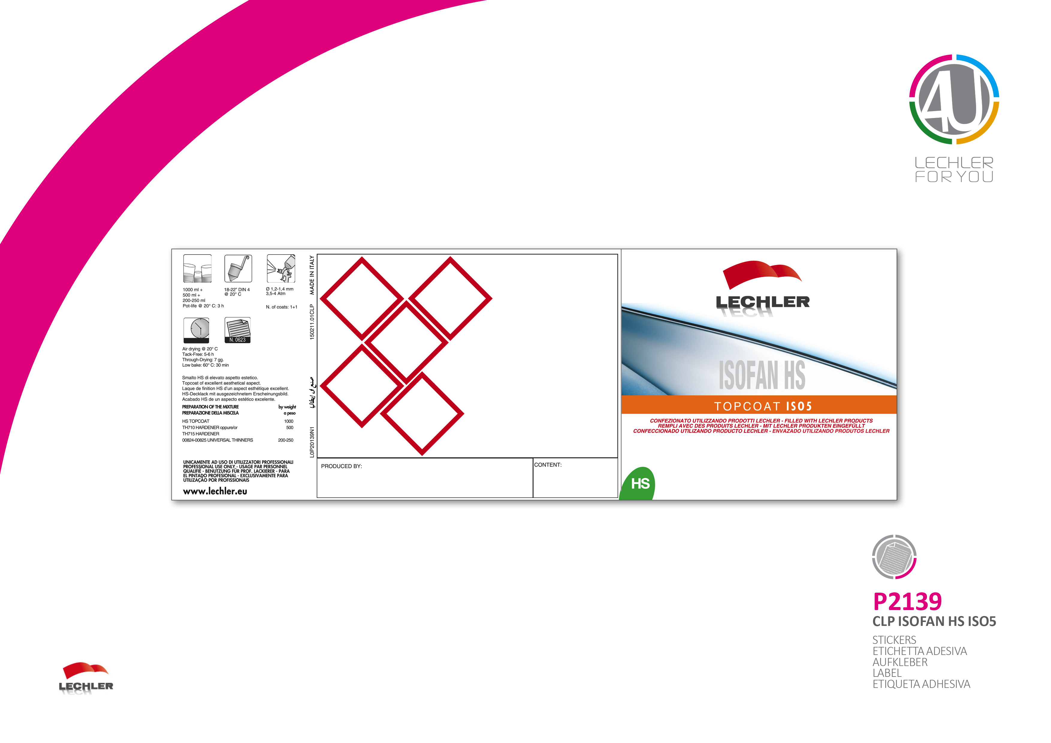 Isofan HS Topcoat ISO5 Label Za Limenku