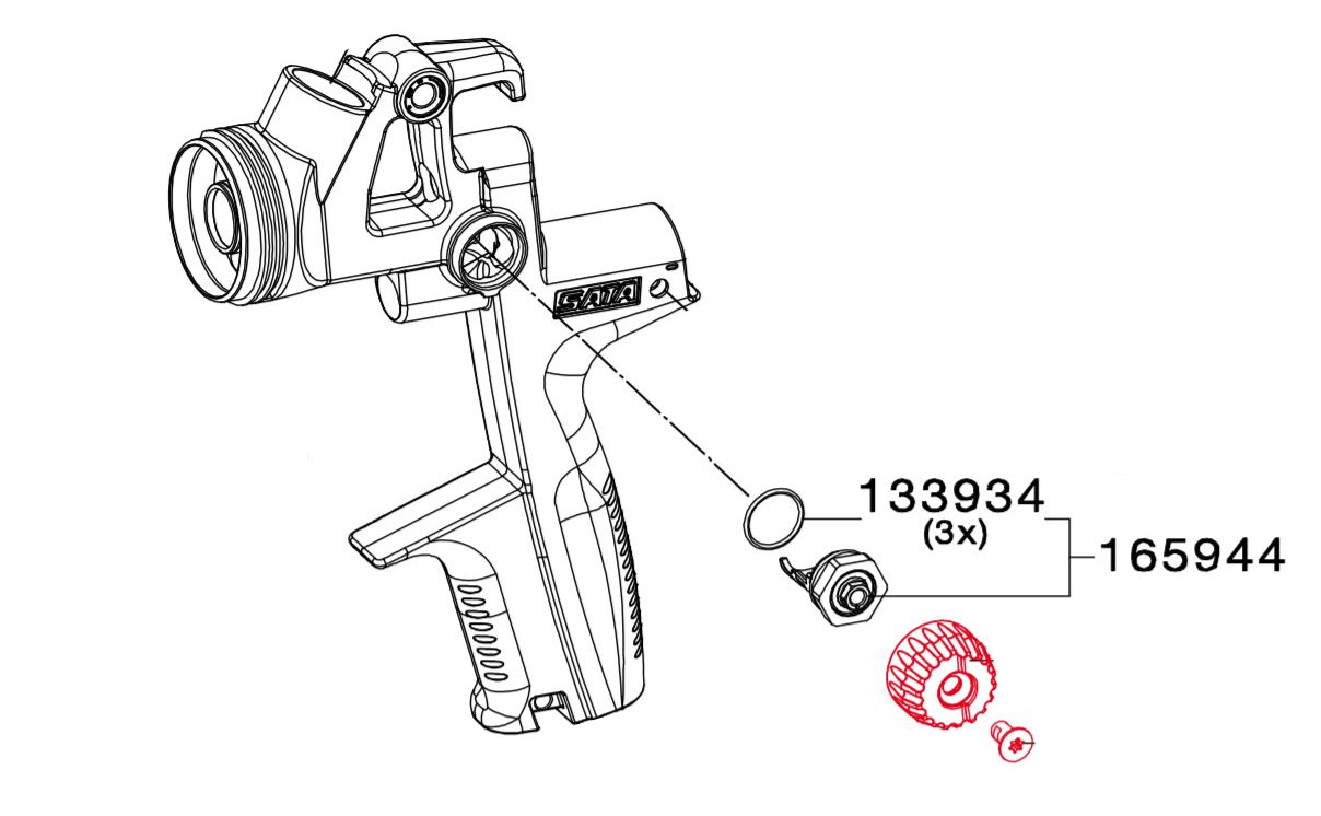 Osovina za okruglu/ravnu kontrolu prskanja >Quarter Turn< 165944