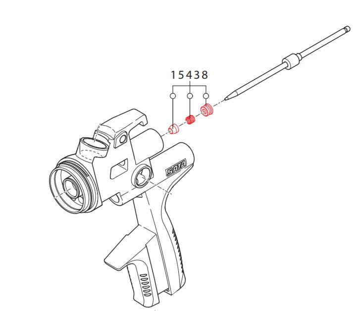Pakiranje igle za boje 15438