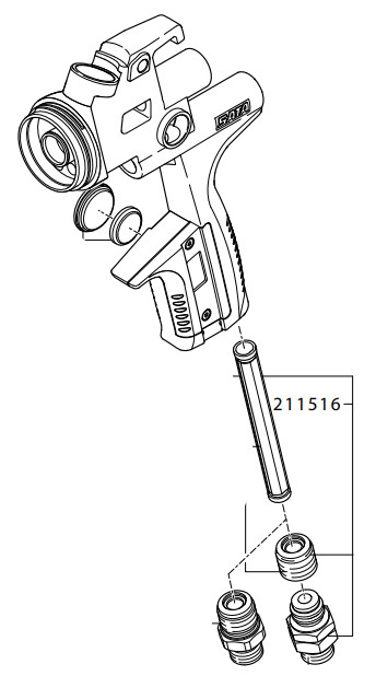 Držač brtve s rukavom i zakretnim zglobom 211516